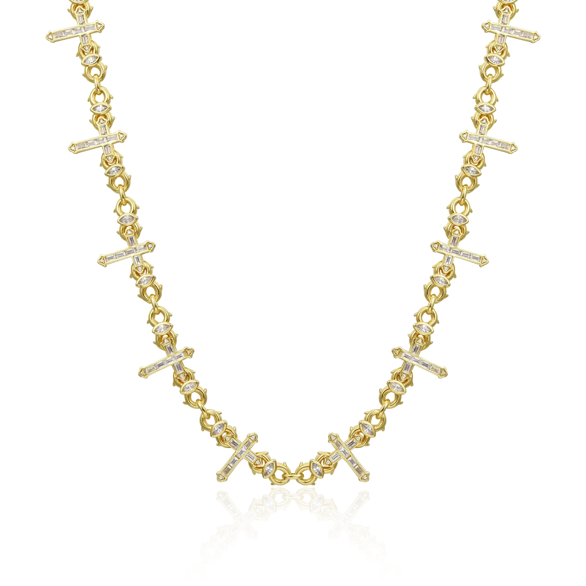 Women's Cross Of Thorns Infinity Chain - 6mm