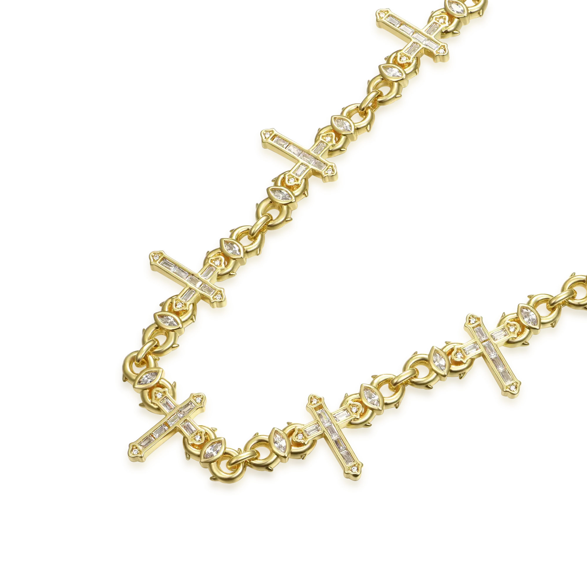Women's Cross Of Thorns Infinity Chain - 6mm