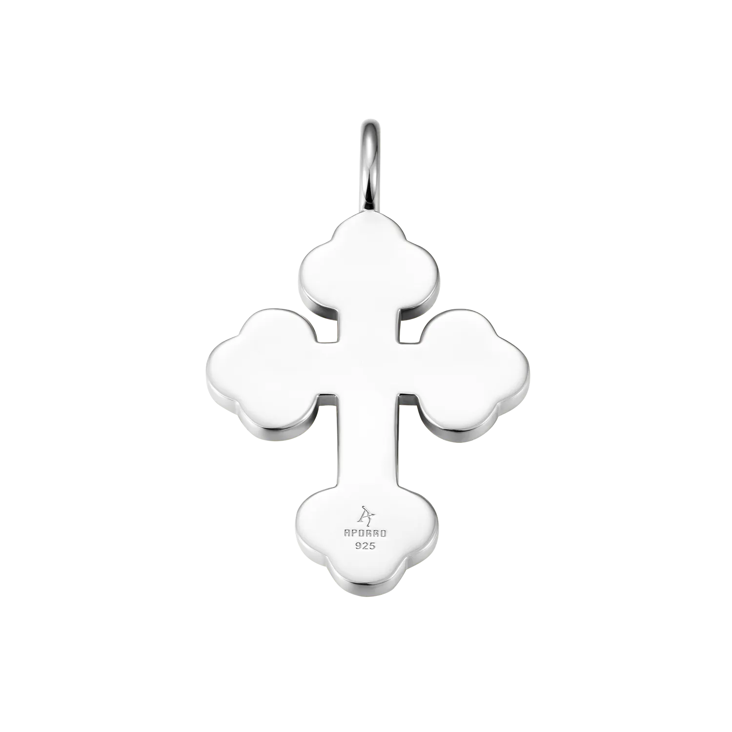 Women's Double-Layered Bottoni Cross Pendant