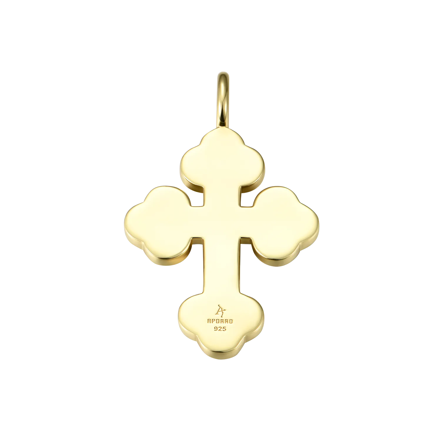 Women's Double-Layered Bottoni Cross Pendant