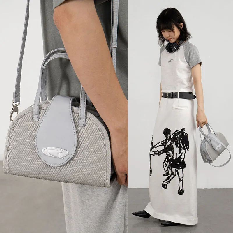 Women's Dynamic Geometric Half Round Satchel