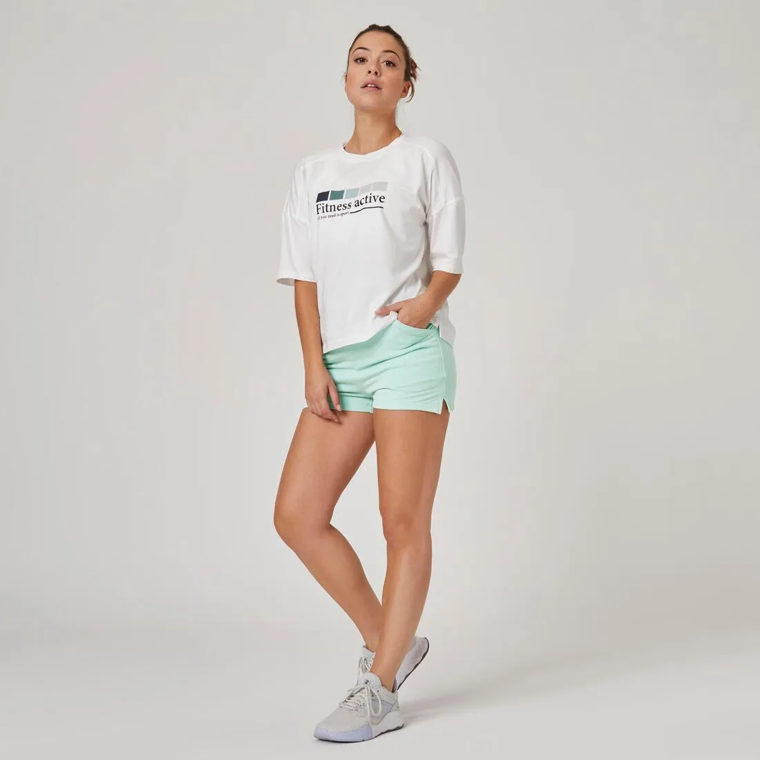 Women's Fitness Cotton Shorts with Pocket 520