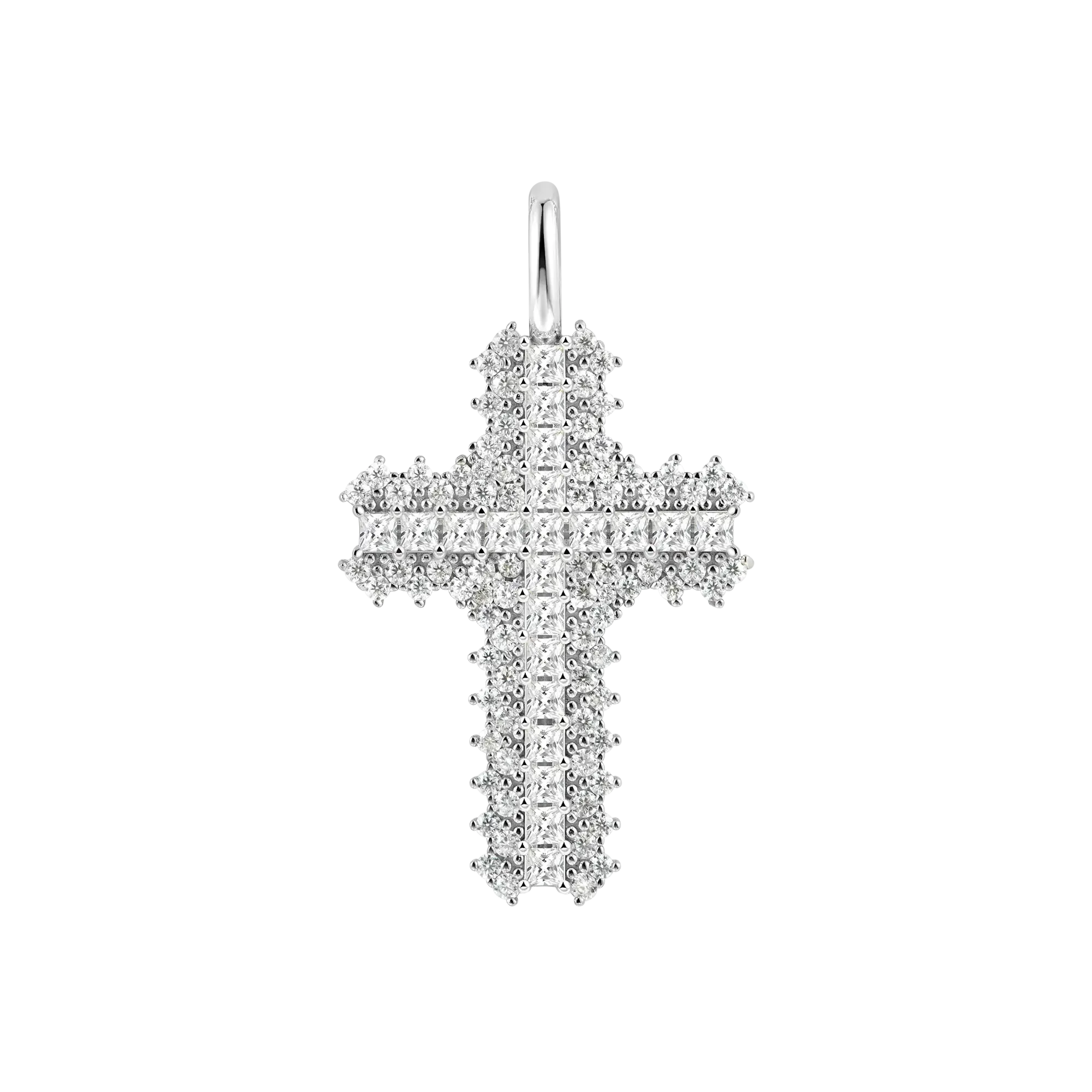 Women's Flooded Cross Pendant