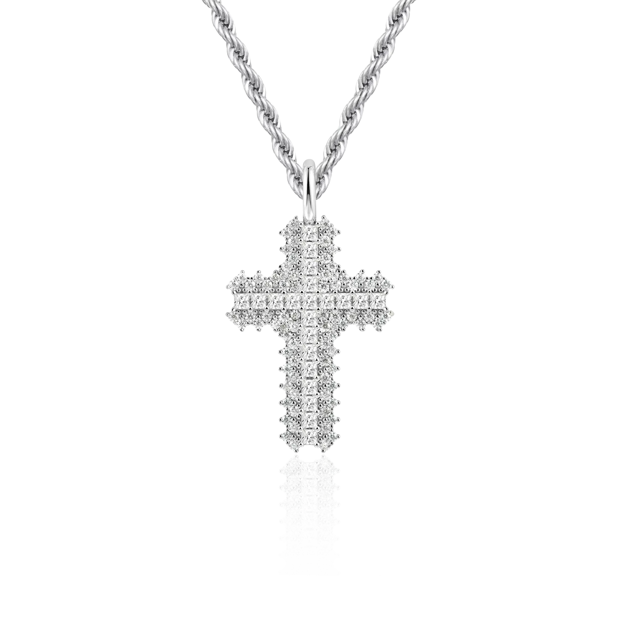 Women's Flooded Cross Pendant