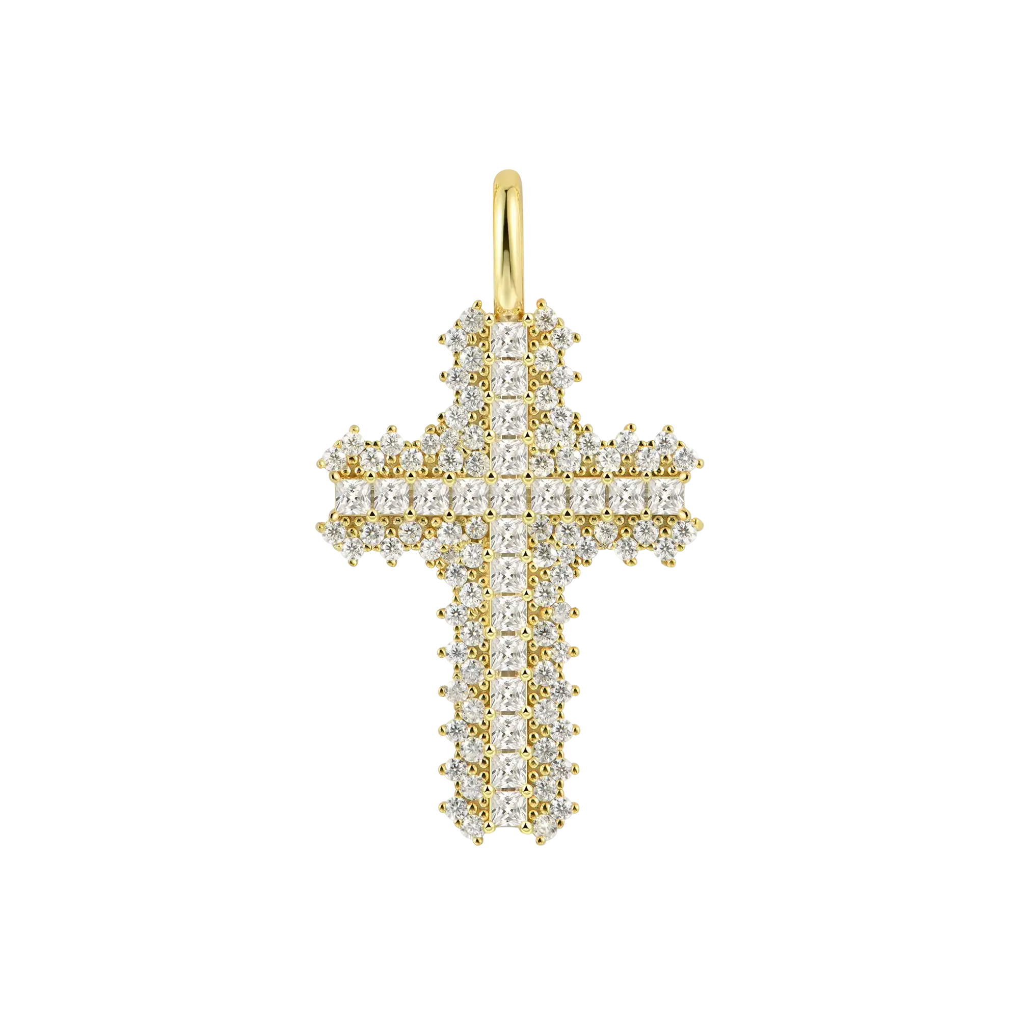 Women's Flooded Cross Pendant