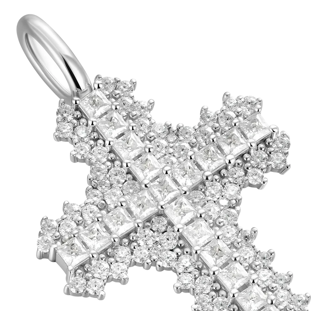 Women's Flooded Cross Pendant