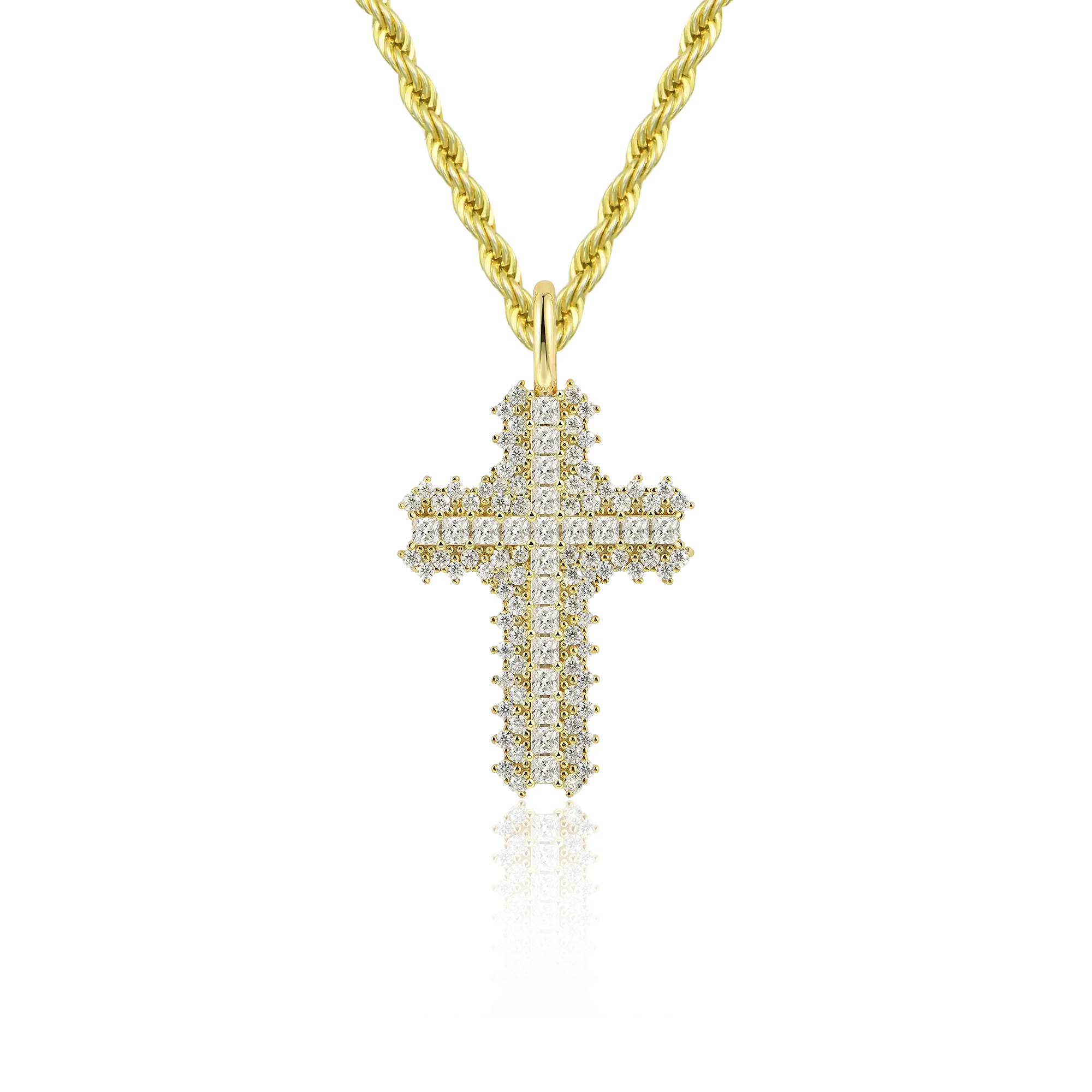 Women's Flooded Cross Pendant