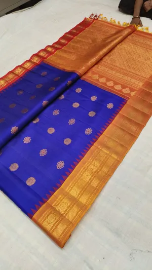 Women's Gadwal Handloom Pure Silk Saree