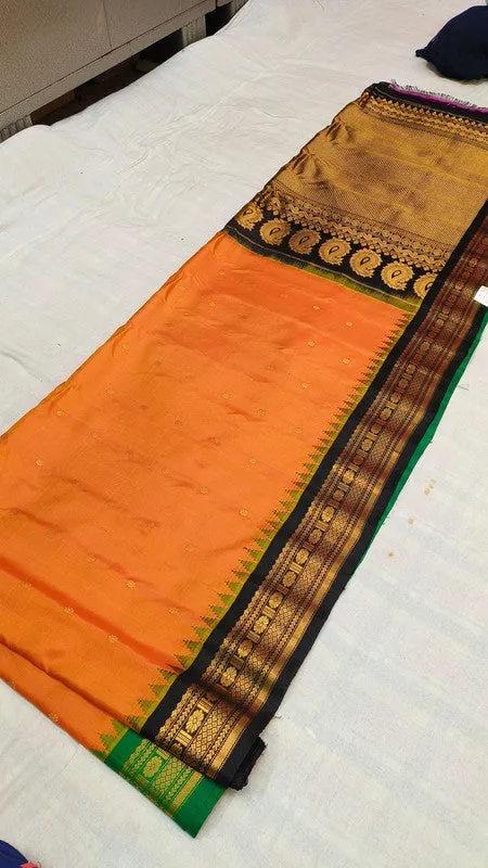 Women's Gadwal Handloom Pure Silk Saree