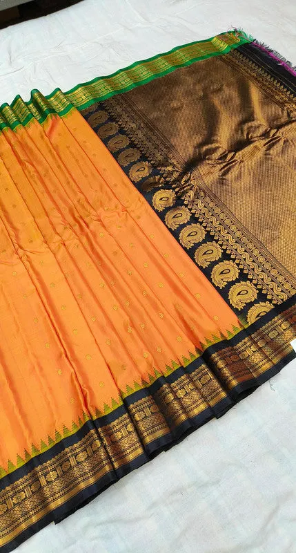 Women's Gadwal Handloom Pure Silk Saree