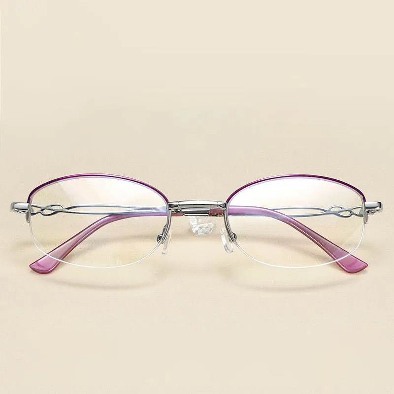 WOMEN'S HALF-FRAME FOLDING GLASSES