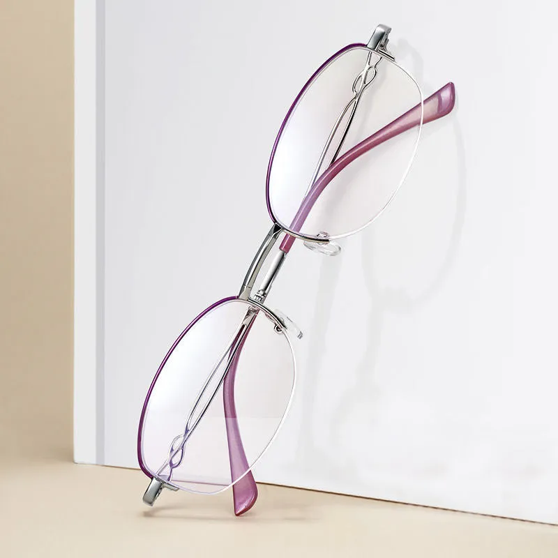 WOMEN'S HALF-FRAME FOLDING GLASSES