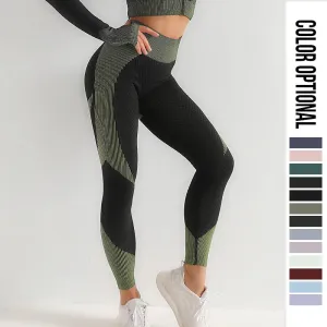 Women's High Waist Seamless Gym Leggings - Tight Sport Leggings