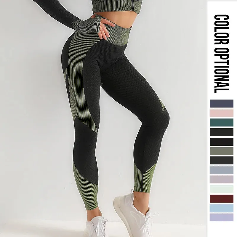Women's High Waist Seamless Gym Leggings - Tight Sport Leggings