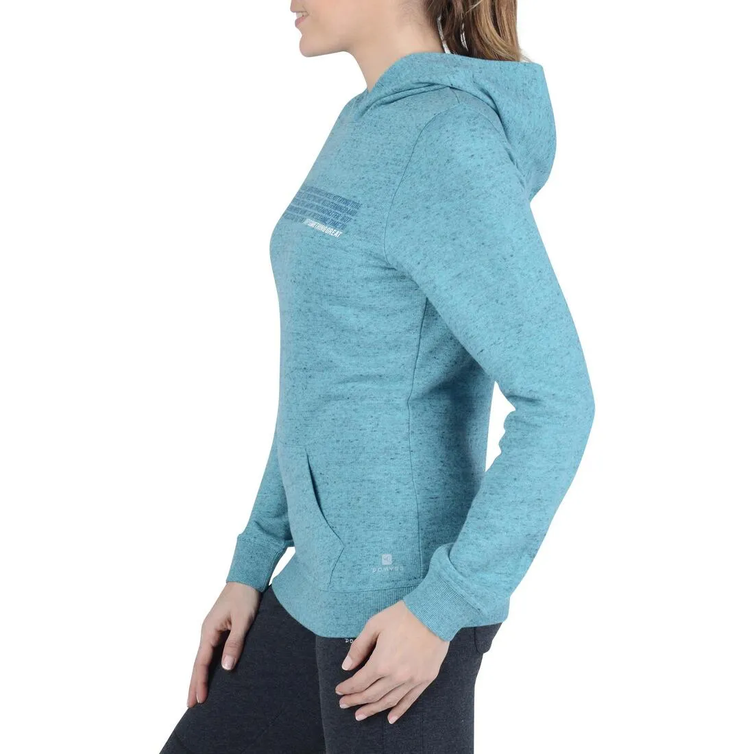 Women's Hooded Gym & Pilates Jacket - Turquoise