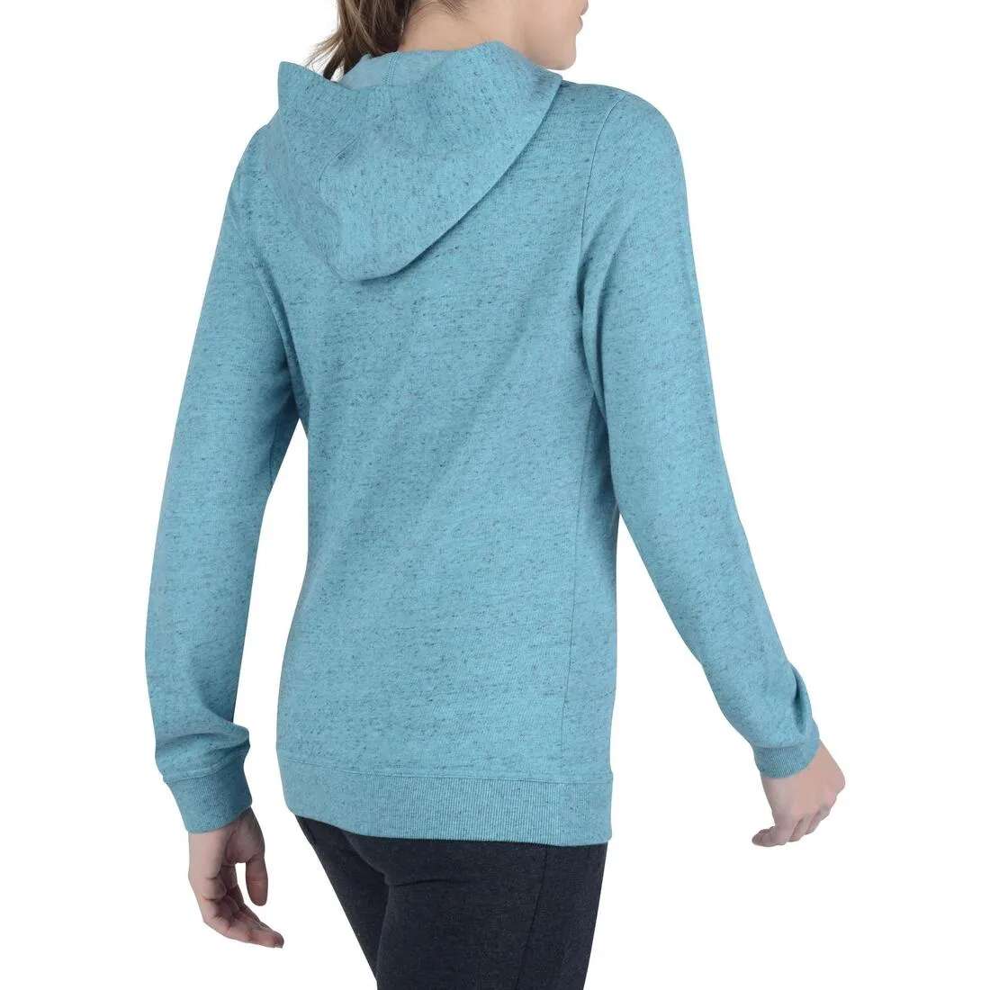 Women's Hooded Gym & Pilates Jacket - Turquoise