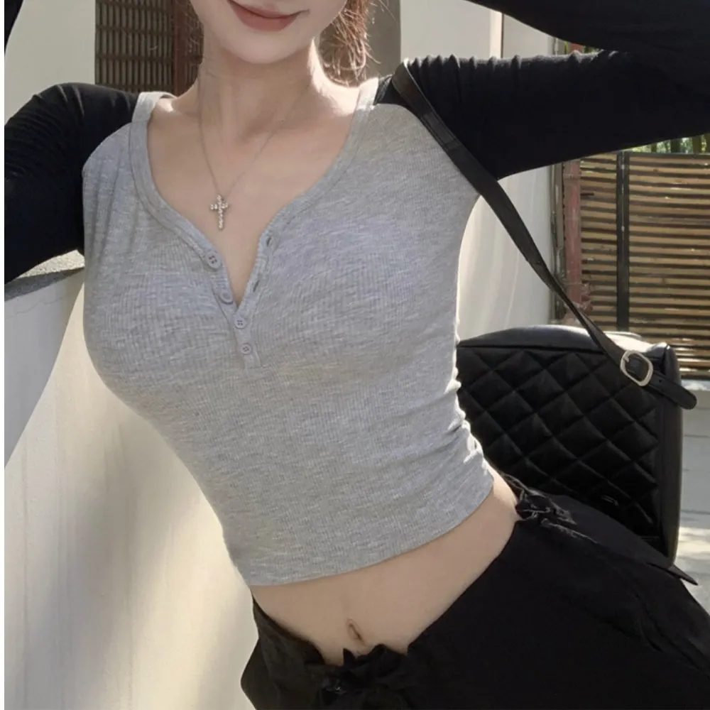 Women's Hottie Contrast Color Long Sleeve Shirt