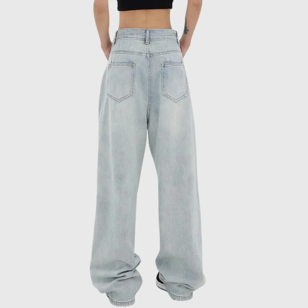Women's Irregular Splicing Jeans