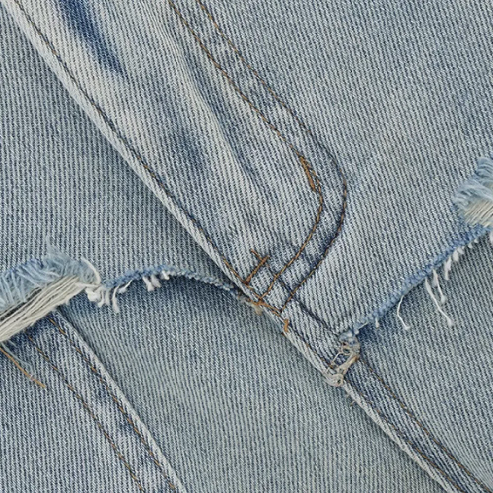 Women's Irregular Splicing Jeans
