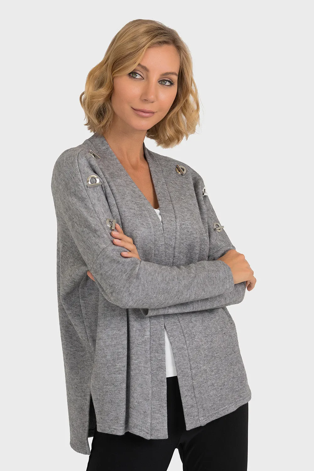 Women's Joseph Ribkoff | Medium Weight Flowing Cover Up | Grey