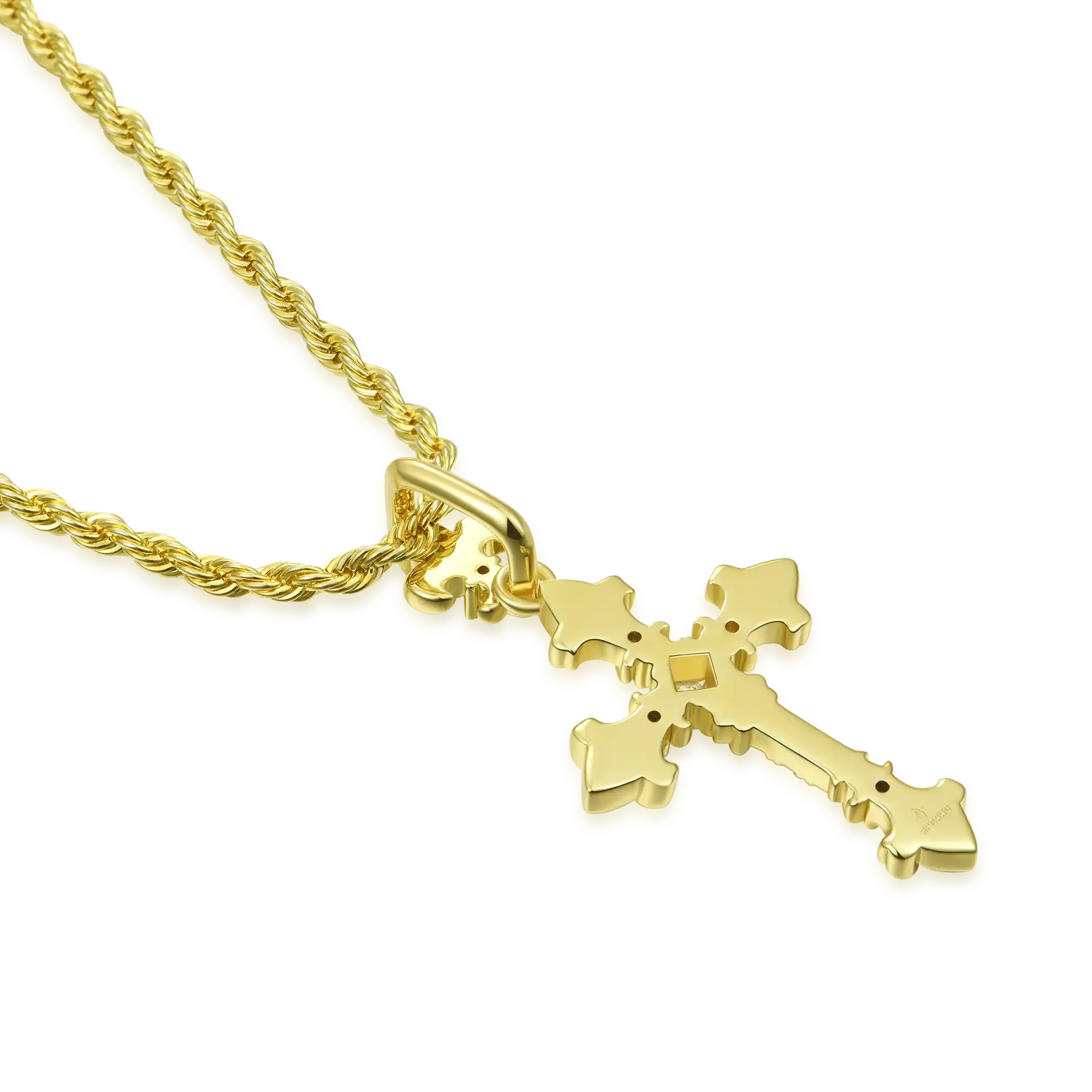 Women's Knight Flower Cross Pendant