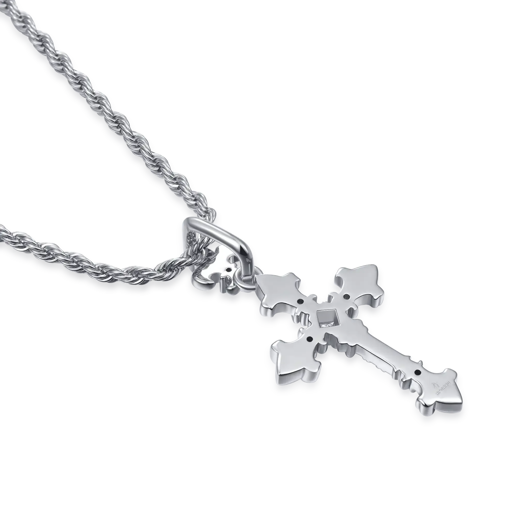 Women's Knight Flower Cross Pendant