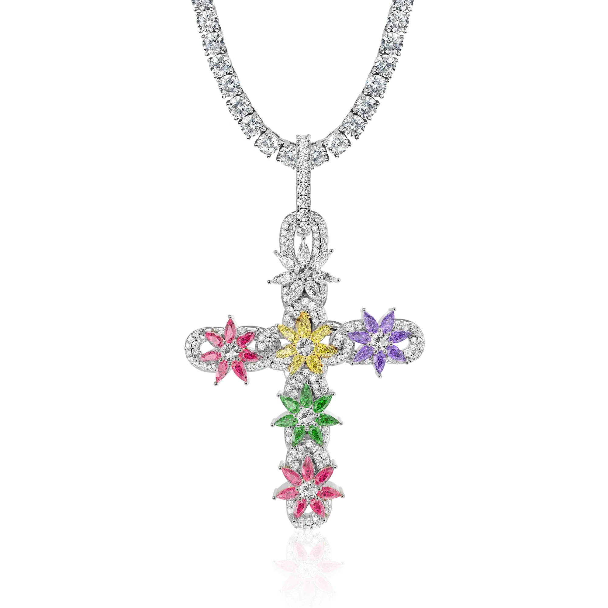 Women's Lily Infinity Cross Pendant