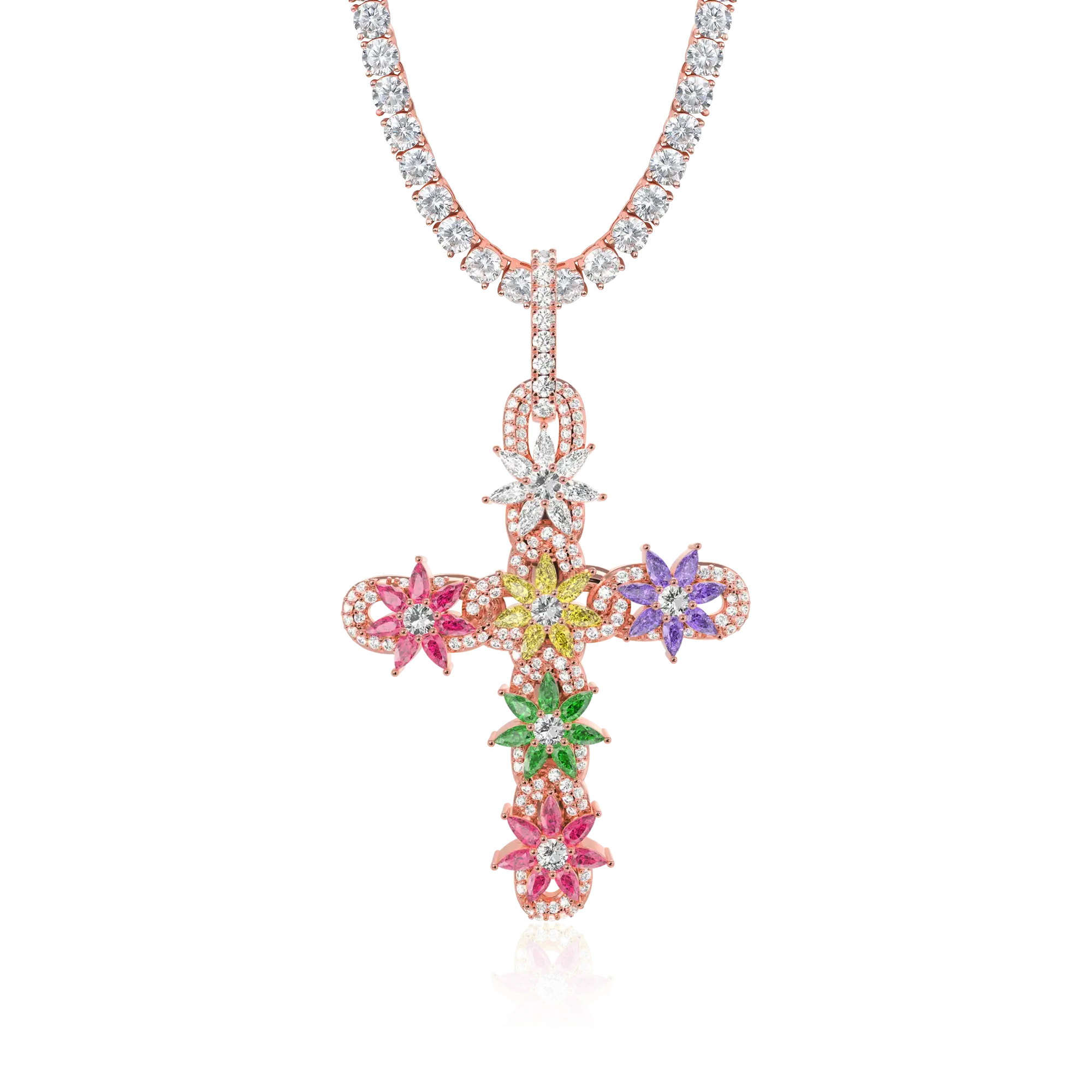 Women's Lily Infinity Cross Pendant
