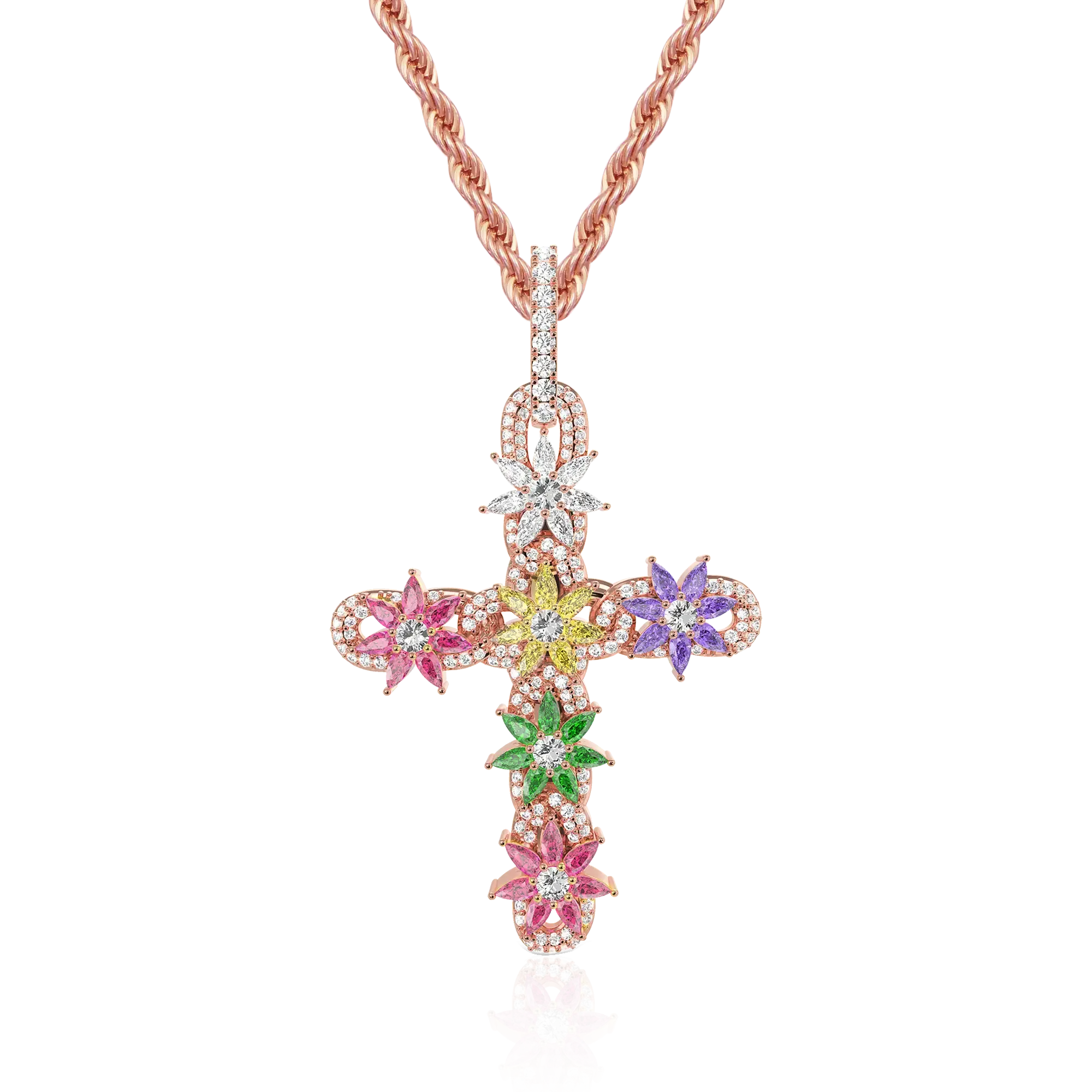 Women's Lily Infinity Cross Pendant