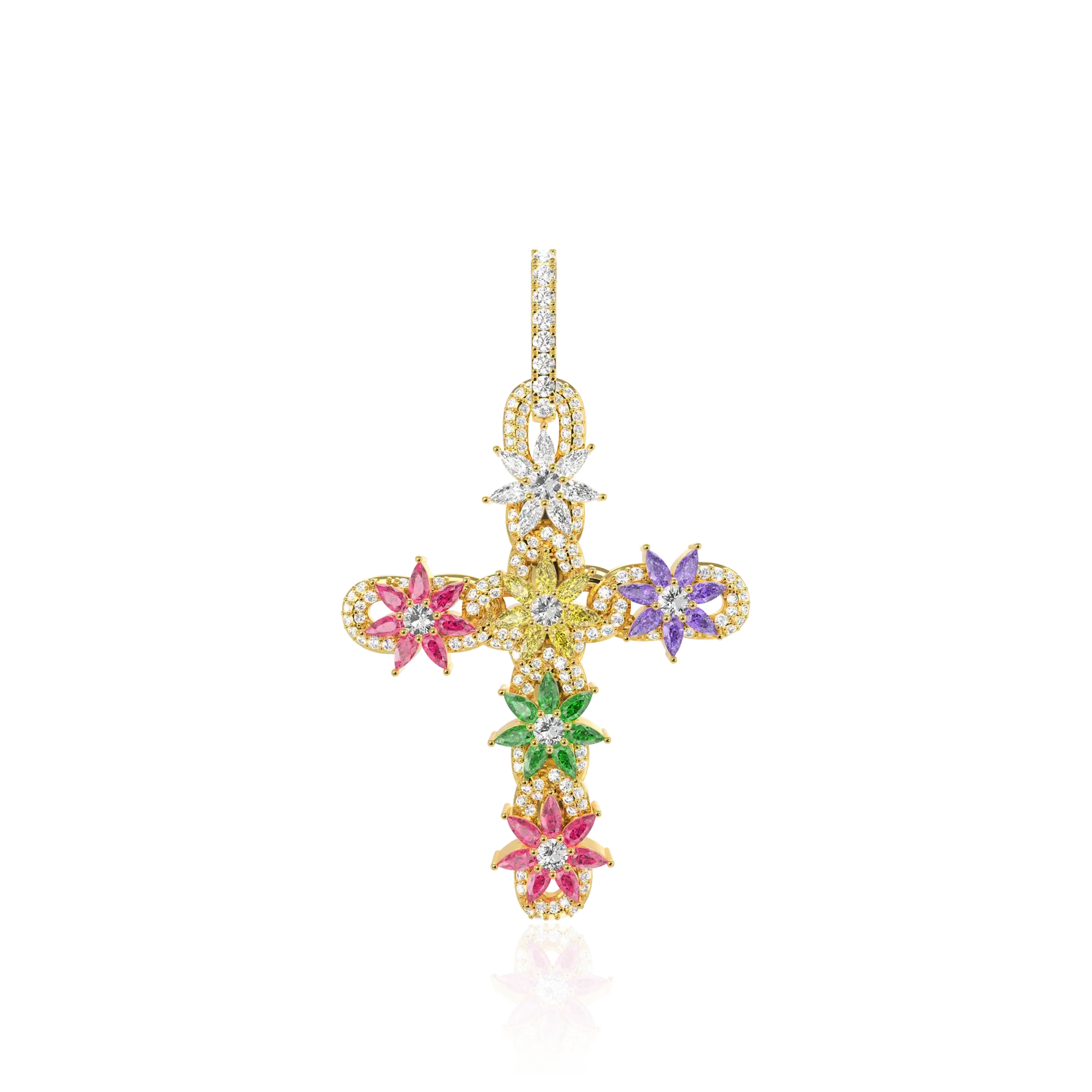 Women's Lily Infinity Cross Pendant
