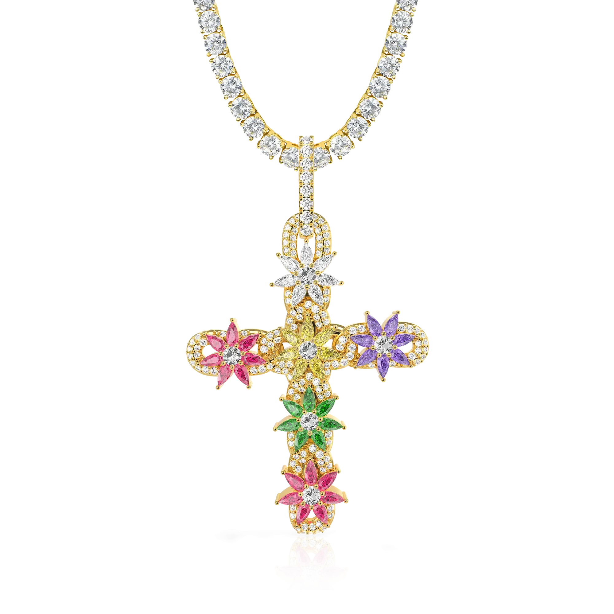 Women's Lily Infinity Cross Pendant