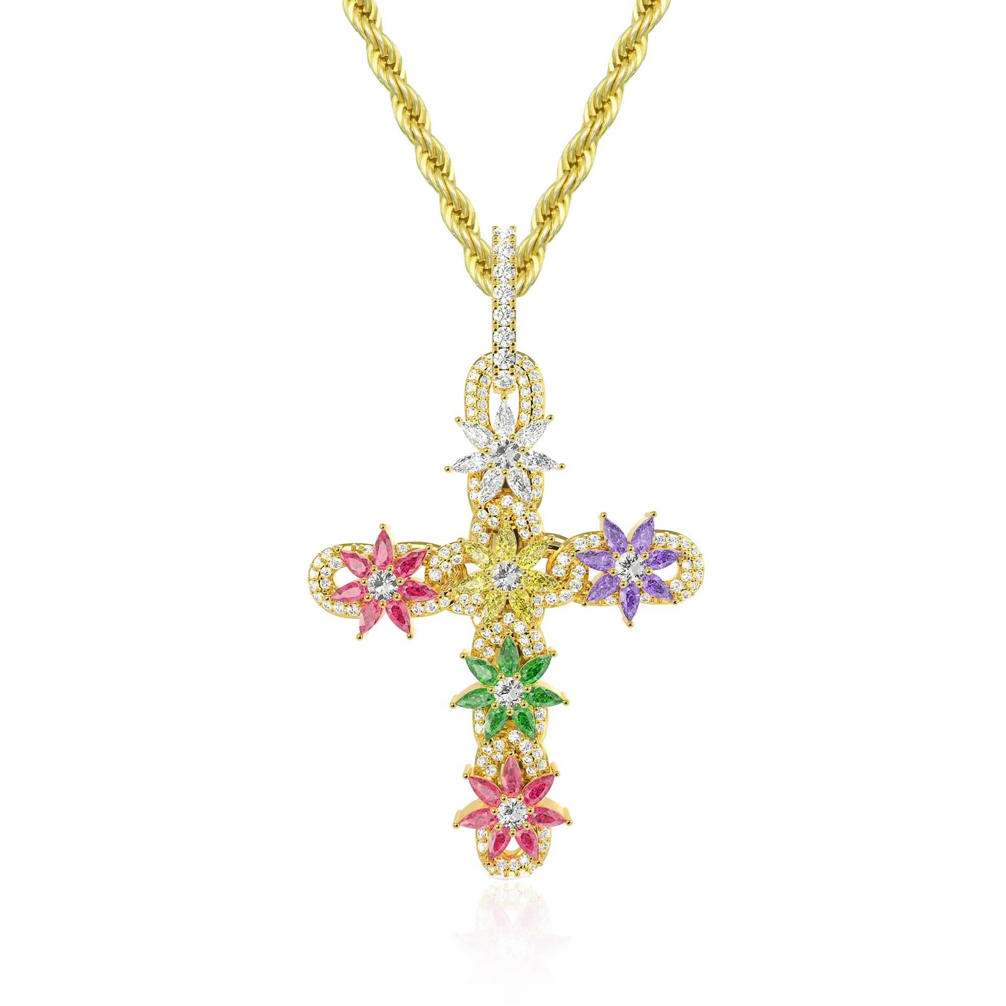 Women's Lily Infinity Cross Pendant