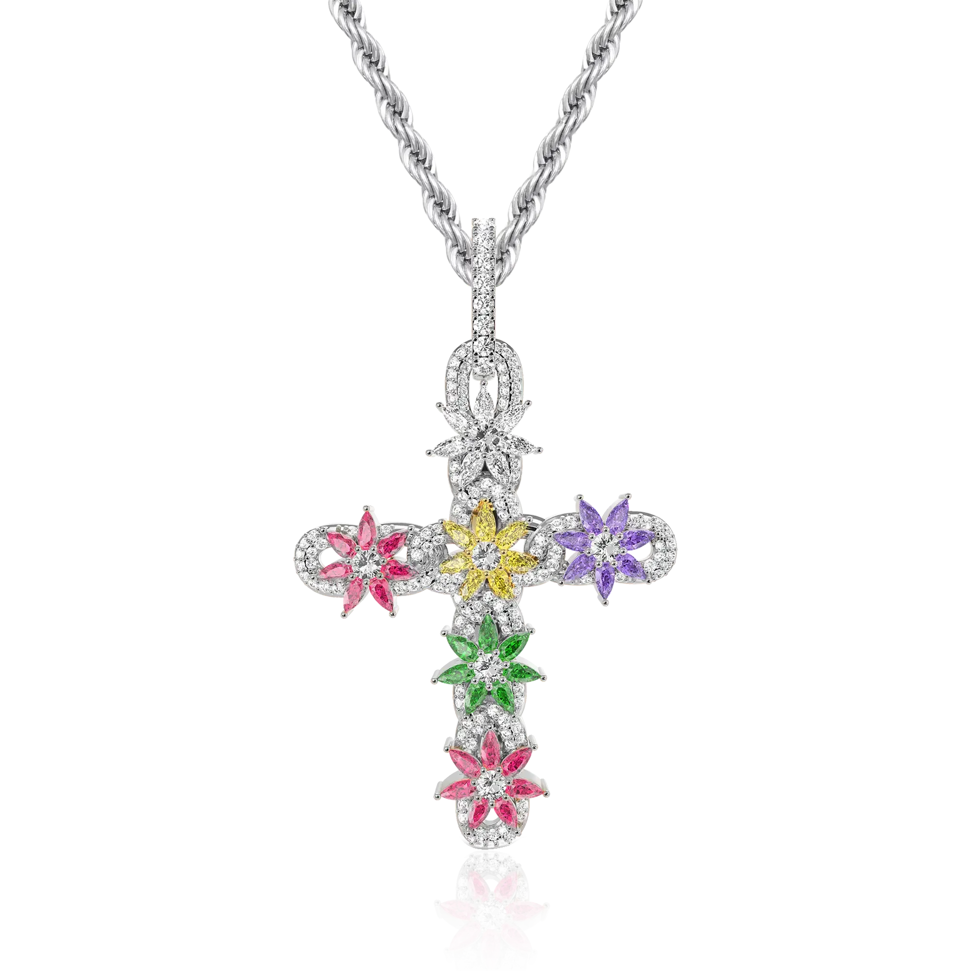 Women's Lily Infinity Cross Pendant