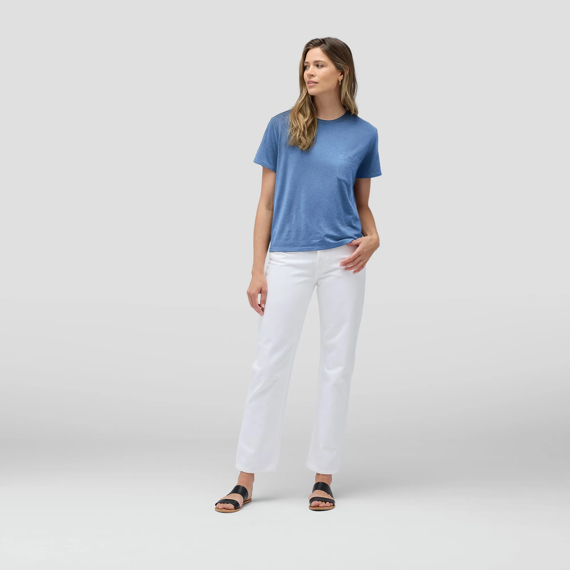 Women's Merino Boxy Pocket Tee