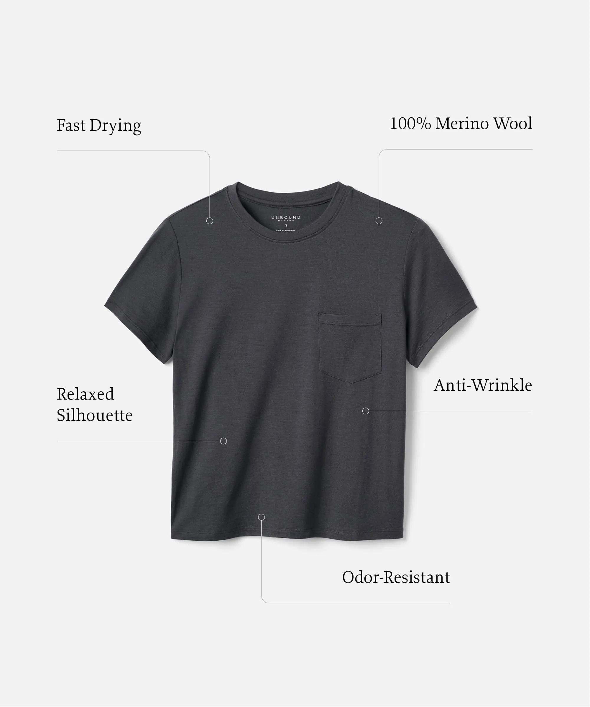 Women's Merino Boxy Pocket Tee