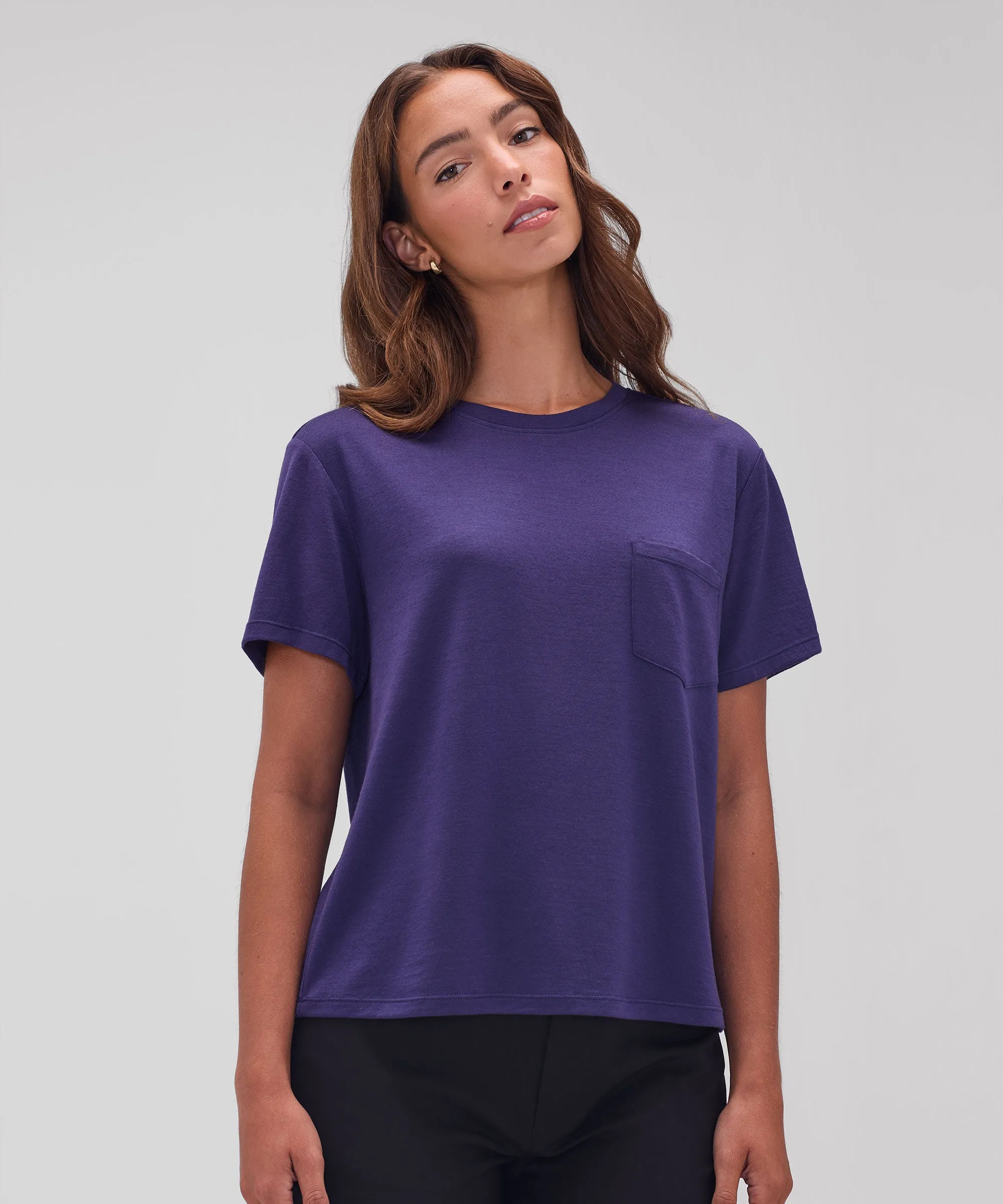 Women's Merino Boxy Pocket Tee