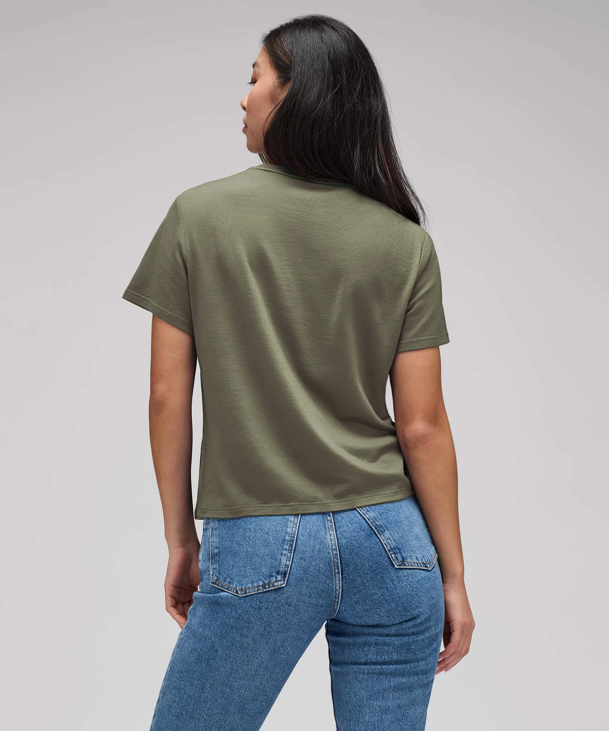 Women's Merino Boxy Pocket Tee