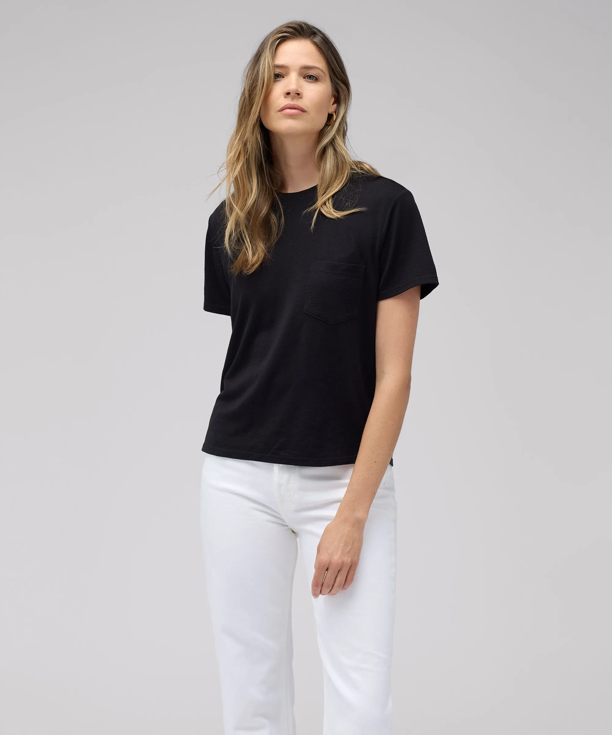 Women's Merino Boxy Pocket Tee