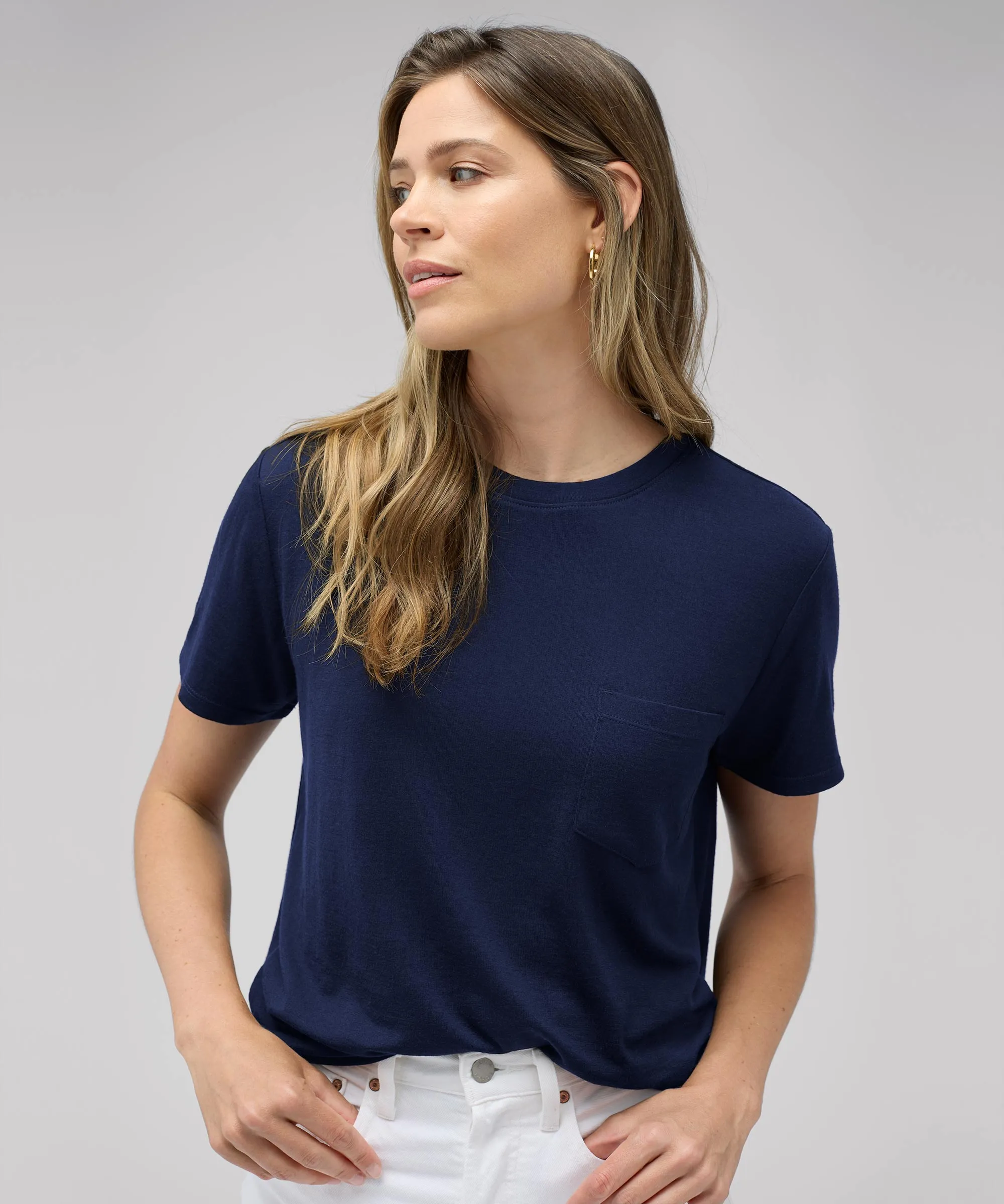 Women's Merino Boxy Pocket Tee