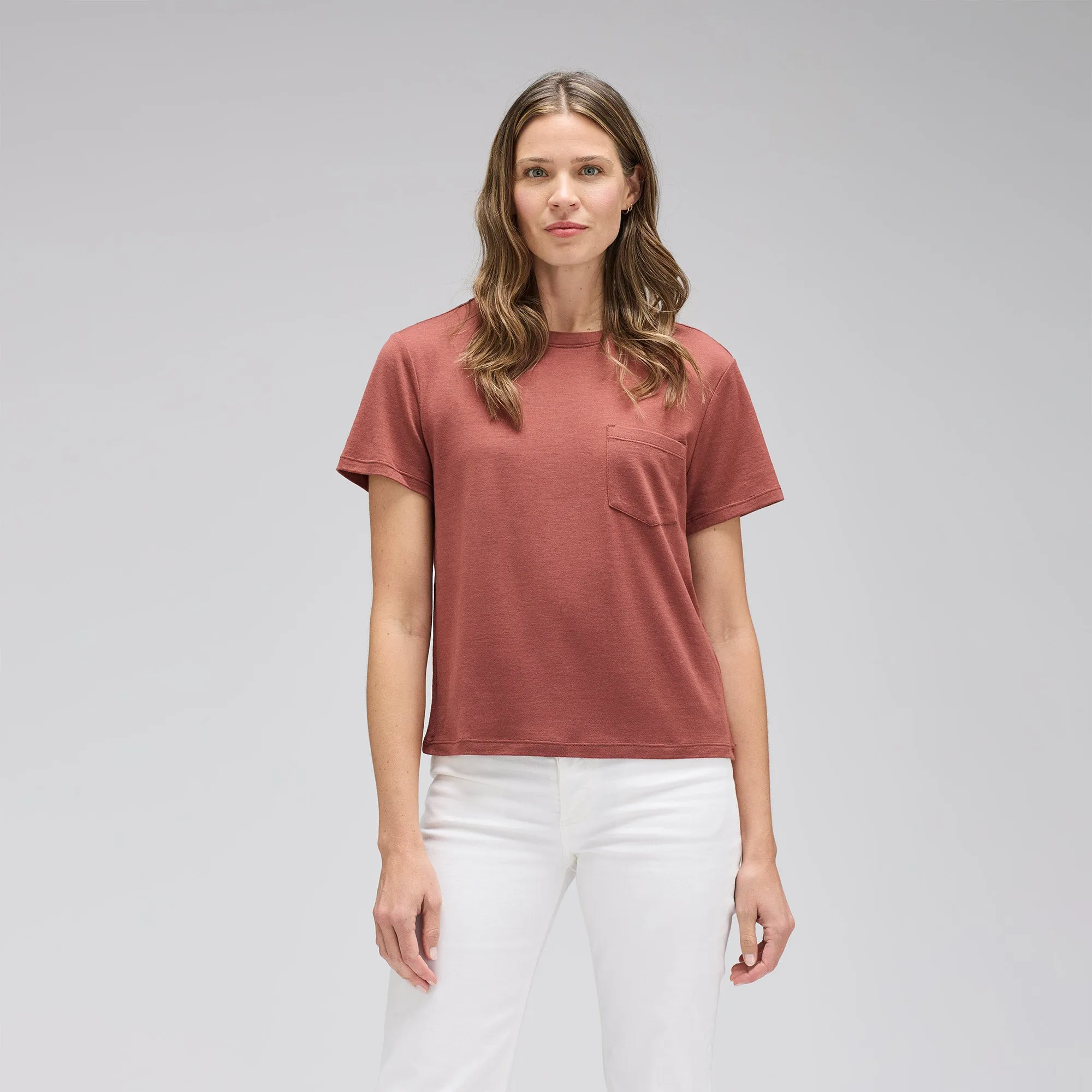 Women's Merino Boxy Pocket Tee