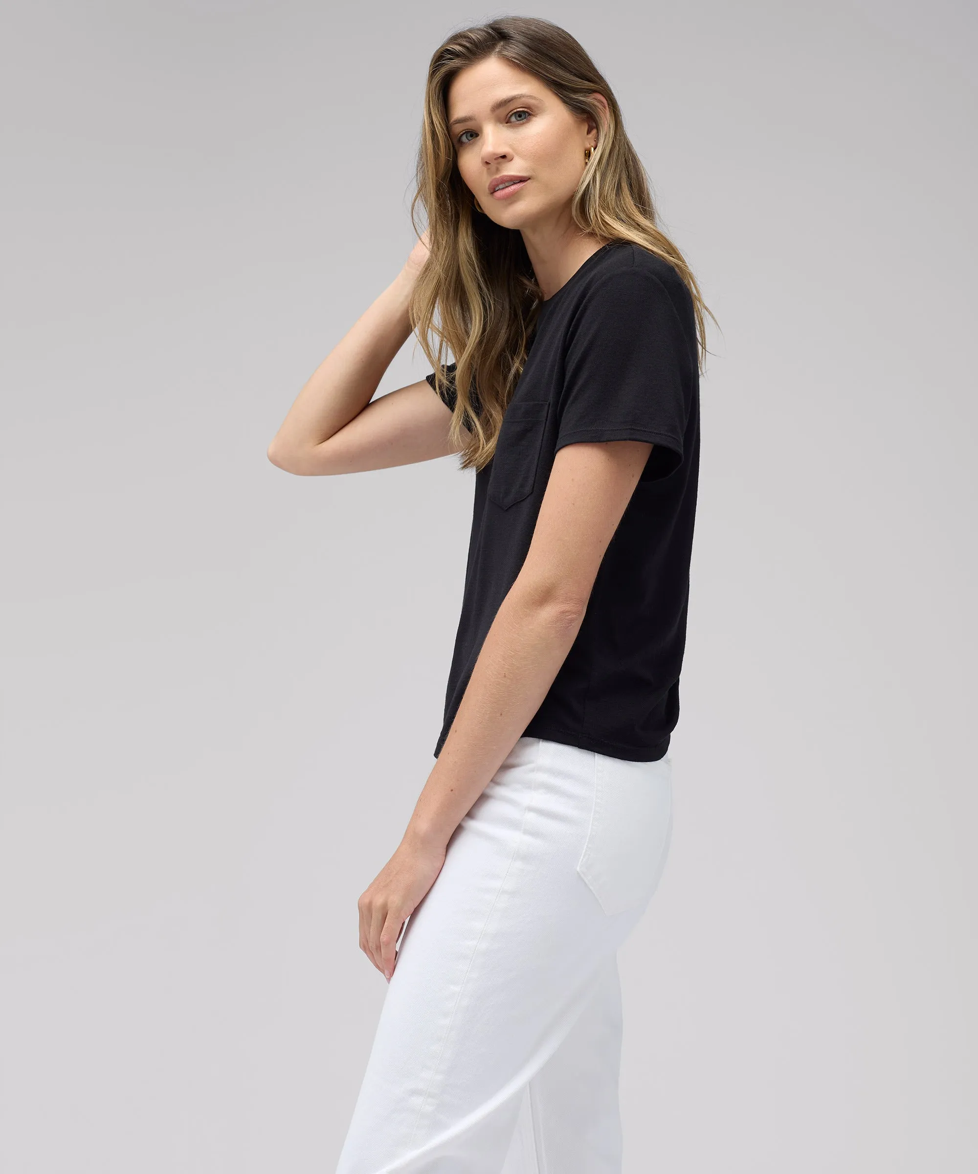 Women's Merino Boxy Pocket Tee