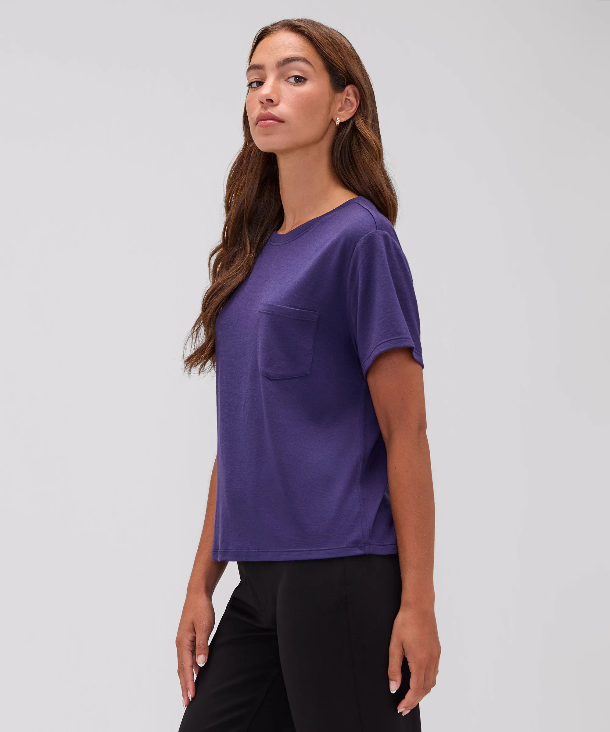 Women's Merino Boxy Pocket Tee