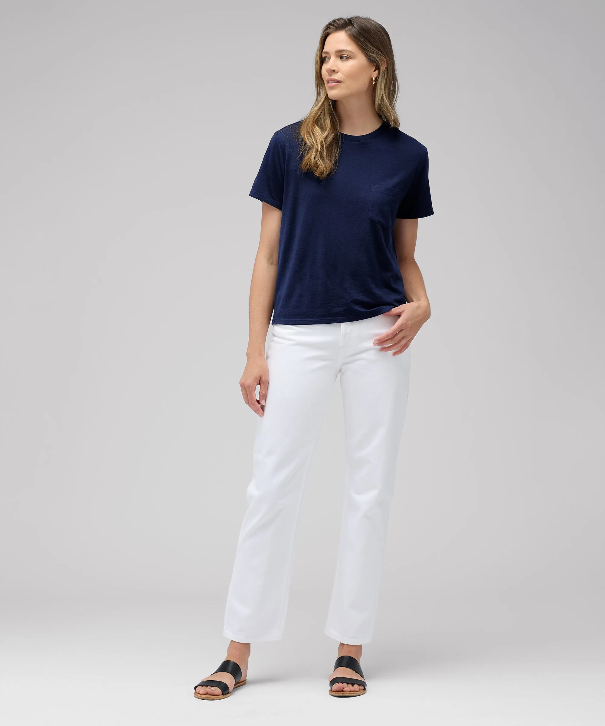 Women's Merino Boxy Pocket Tee