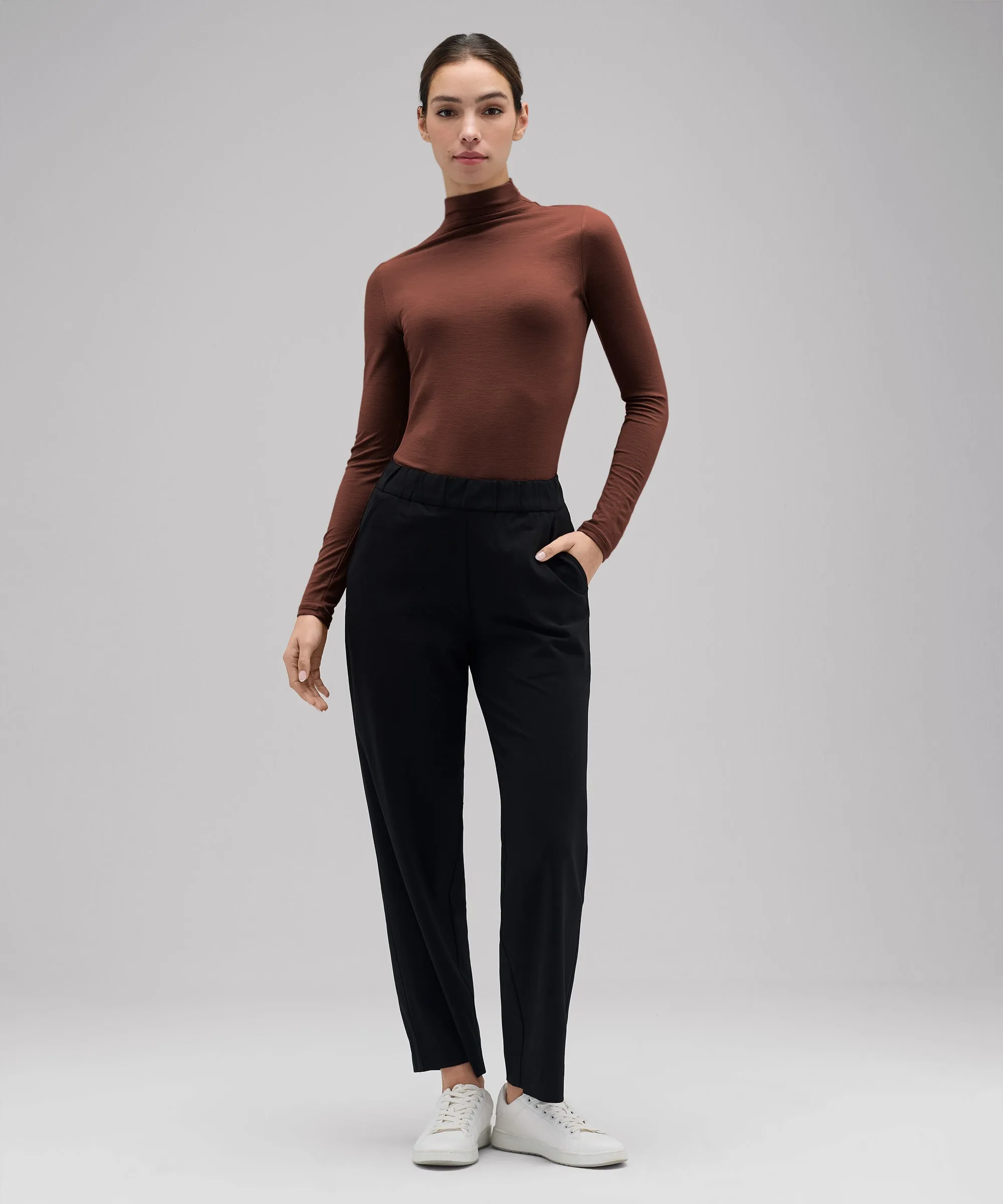 Women's Merino Mock Neck Top