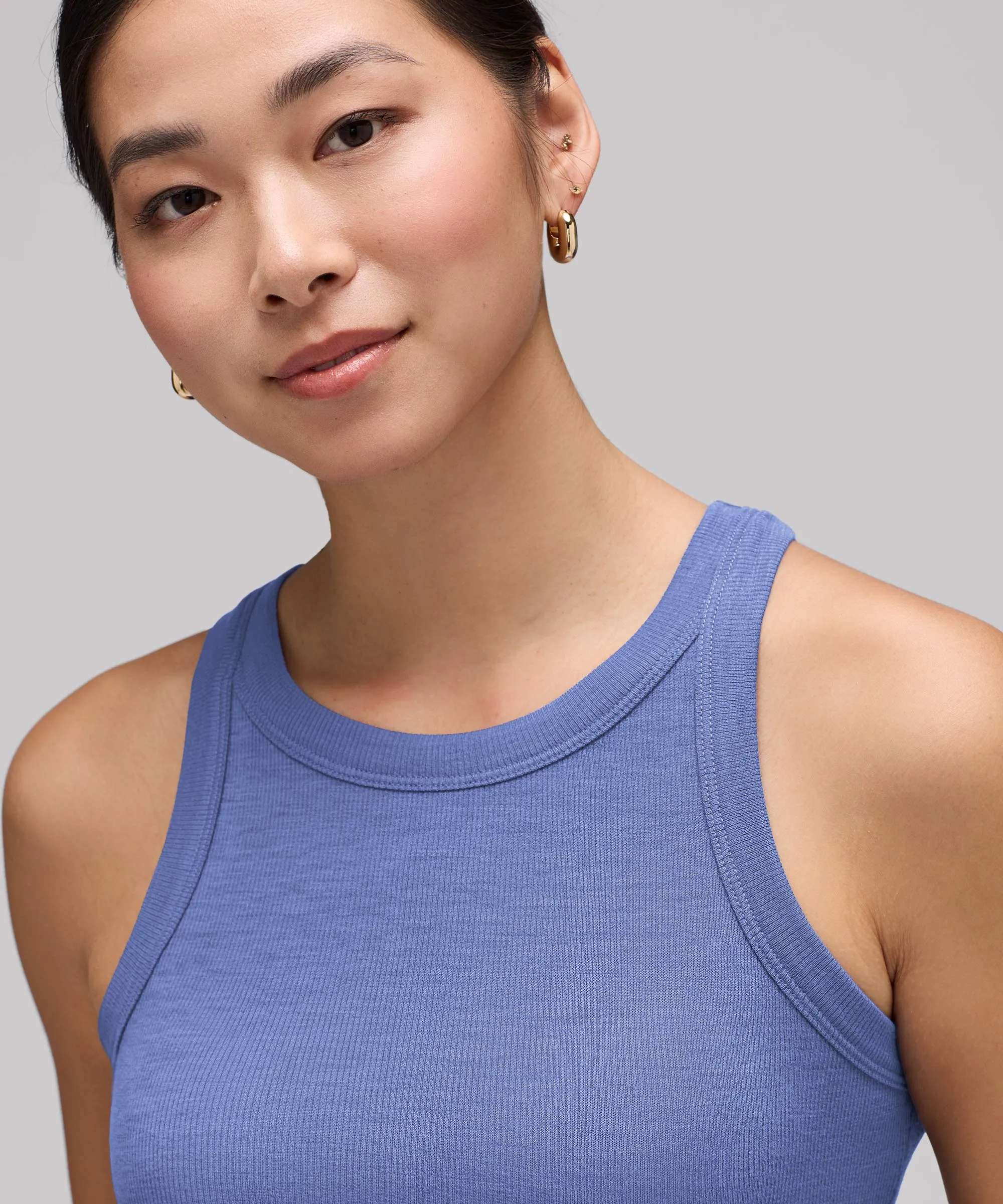 Women's Merino Ribbed Racer Tank