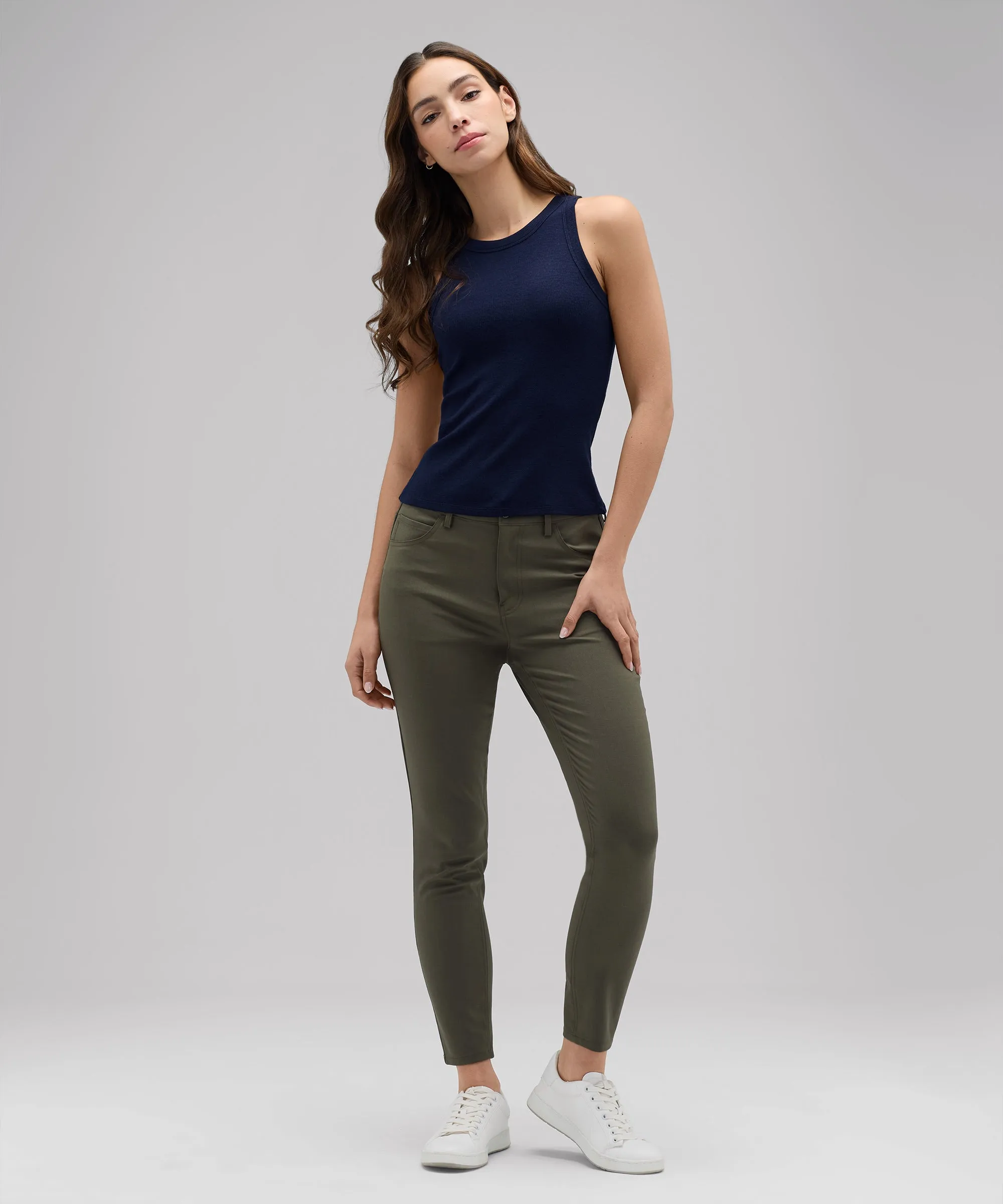 Women's Merino Ribbed Racer Tank