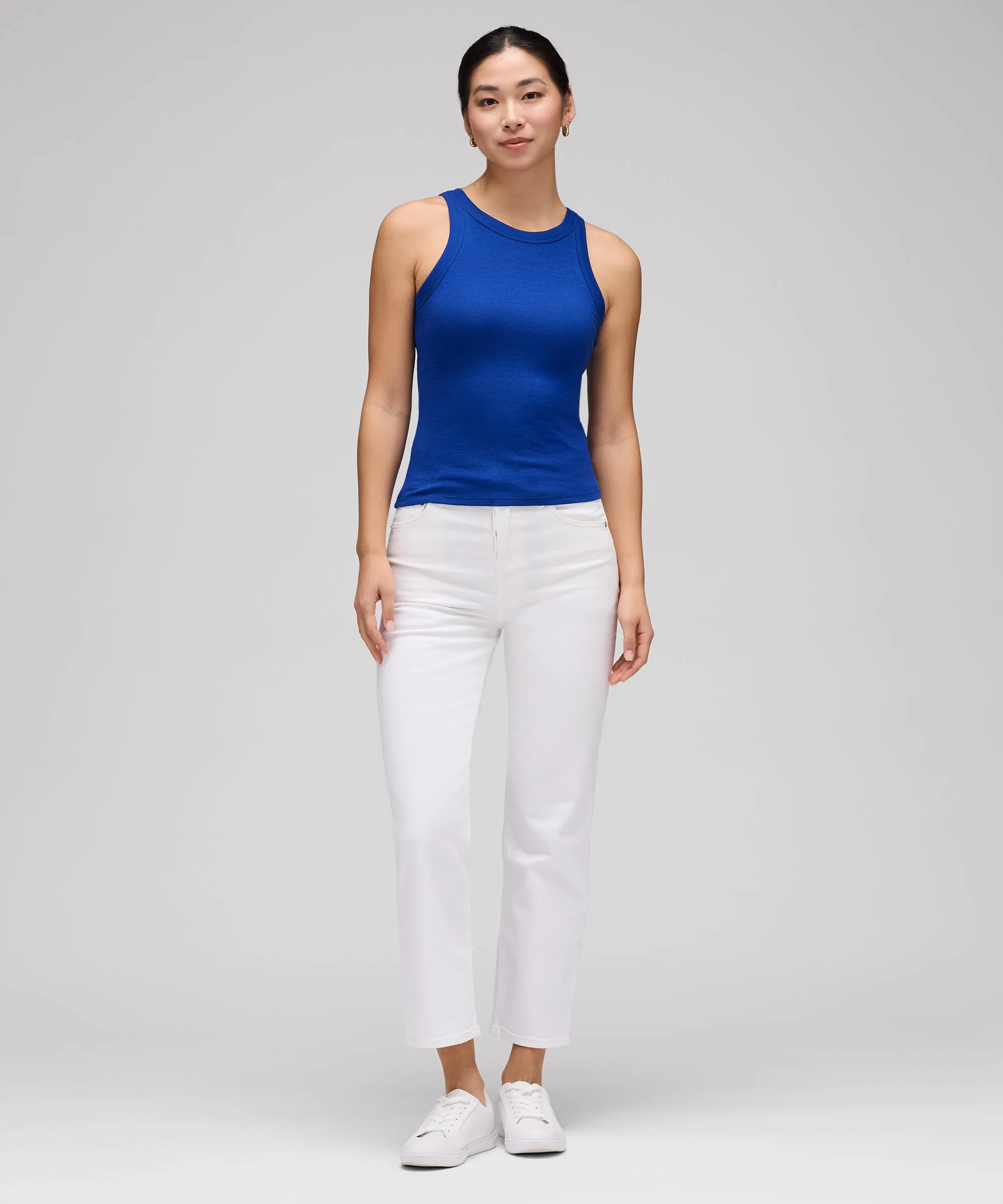 Women's Merino Ribbed Racer Tank