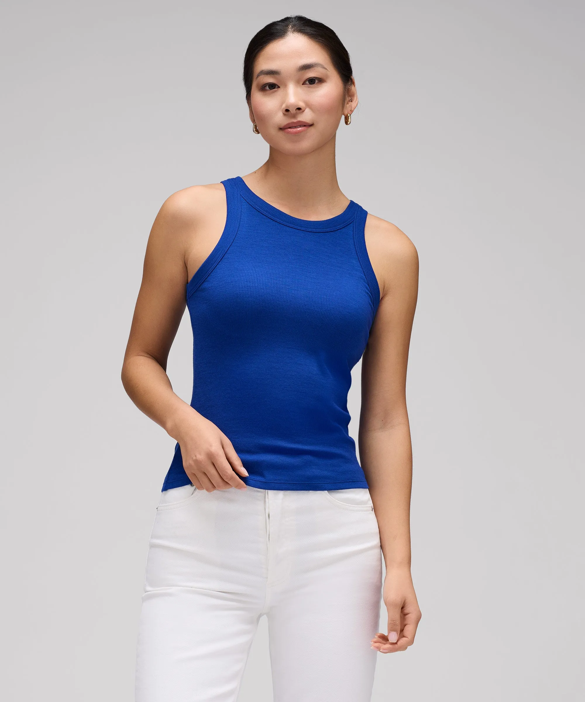 Women's Merino Ribbed Racer Tank