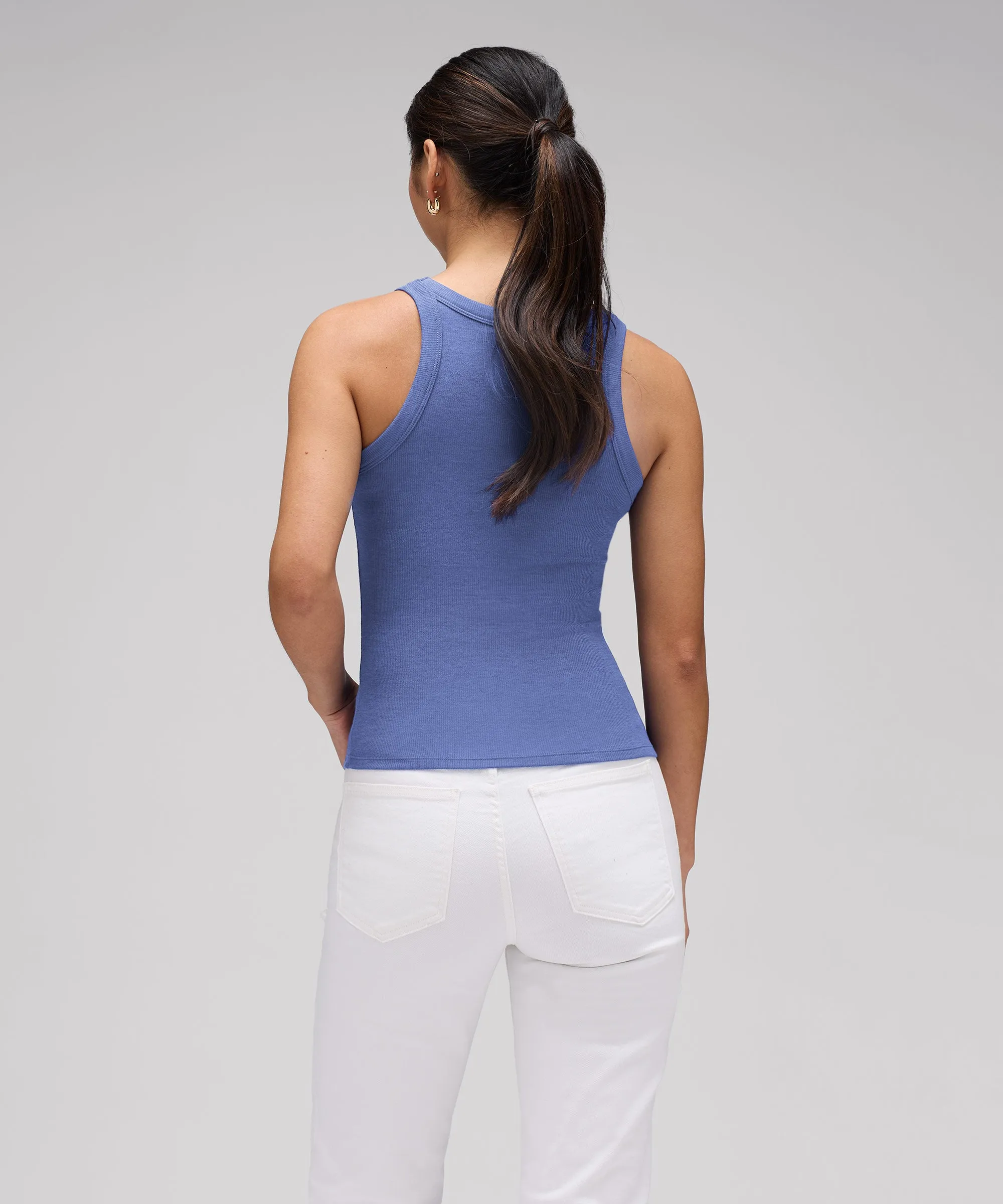 Women's Merino Ribbed Racer Tank