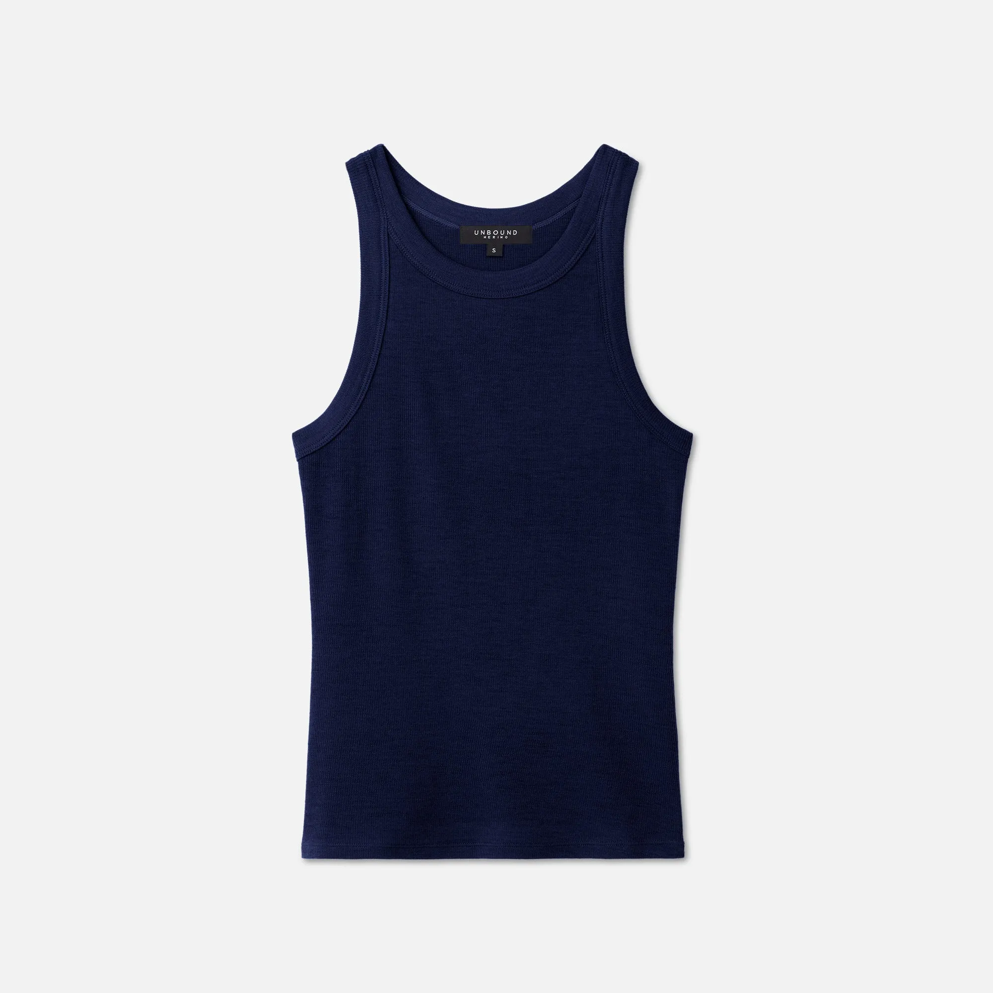 Women's Merino Ribbed Racer Tank